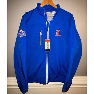 Clique Full Zip Blue Logo Jacket M Minor League Express Logo